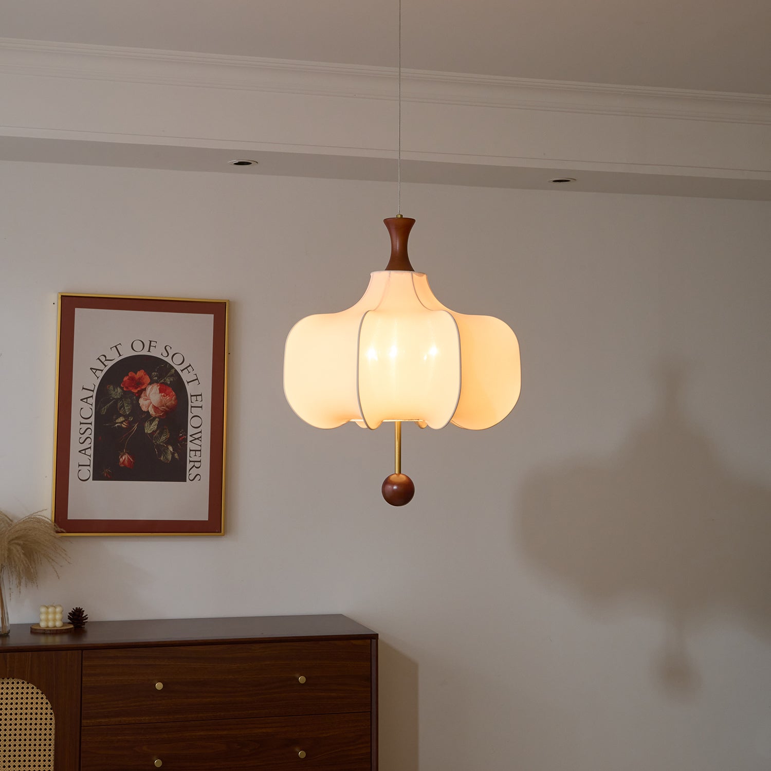 Venoryra Premium Elegance Cloud Wood Pendant Lamp-Neutral Decor
