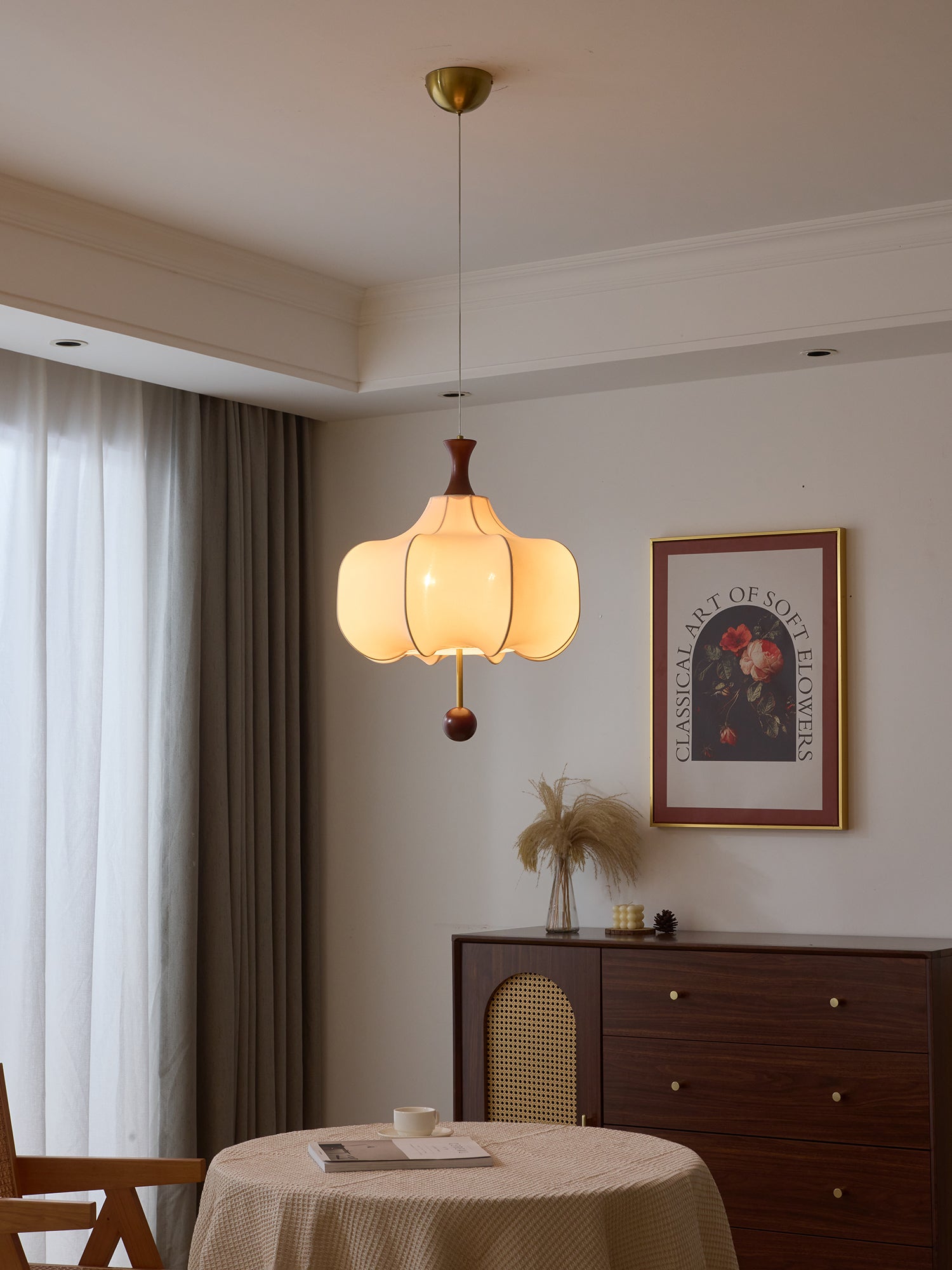 Venoryra Premium Elegance Cloud Wood Pendant Lamp-Neutral Decor