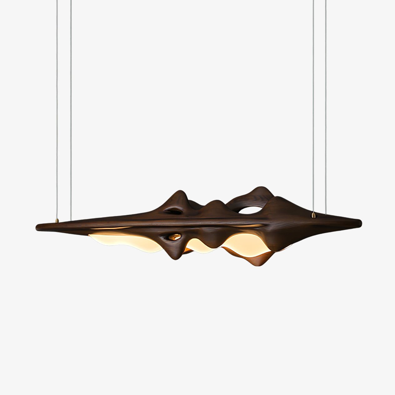 Ulsorira Topographic Wood Pendant Light-Neutral Decor