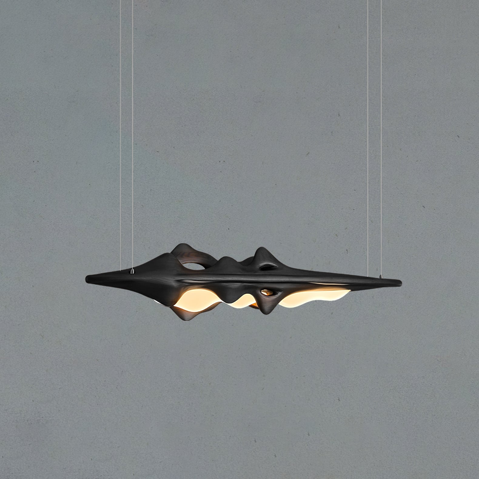Ulsorira Topographic Wood Pendant Light-Neutral Decor