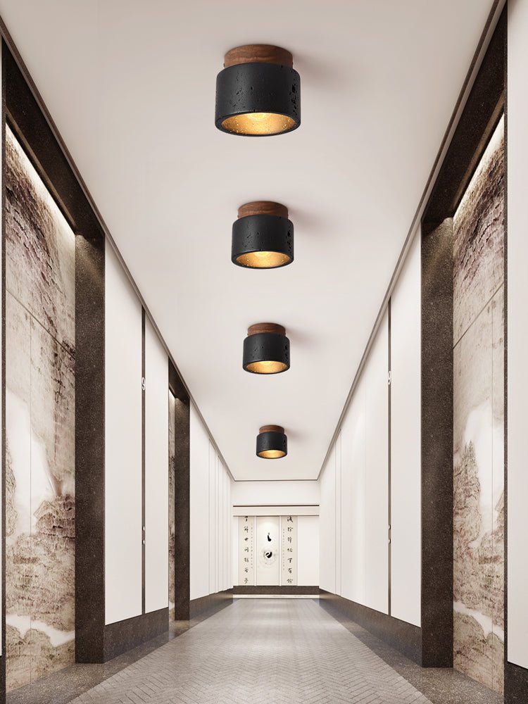 Volcanic Glow Ceiling Light-Neutral Decor