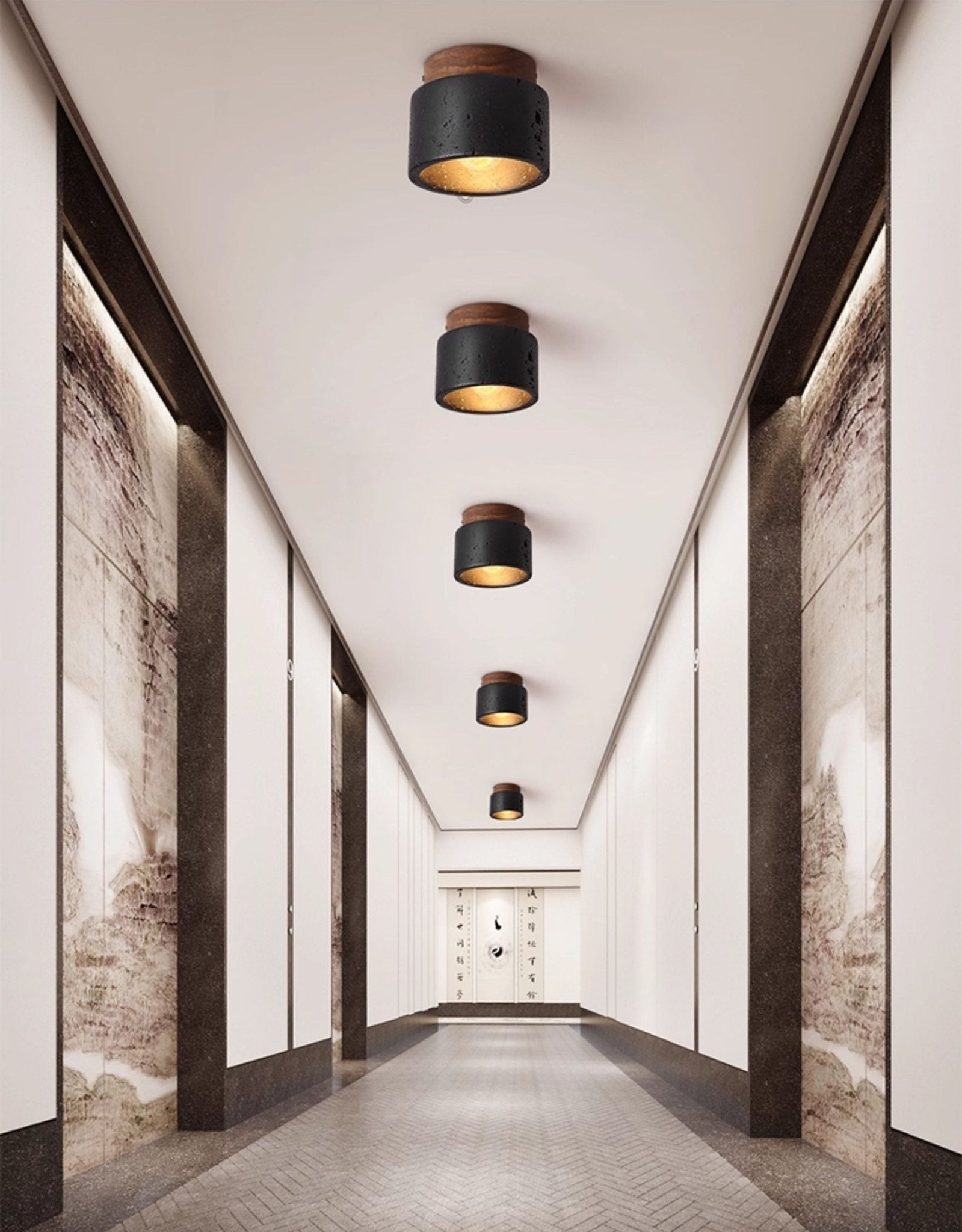 Volcanic Glow Ceiling Light-Neutral Decor