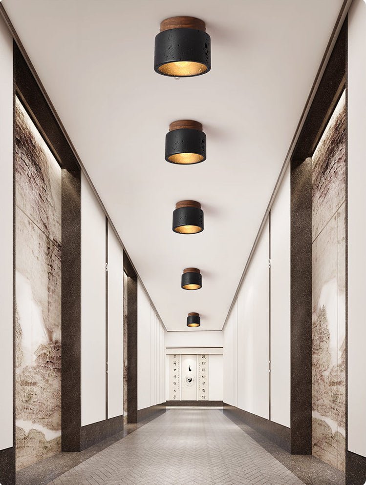 Volcanic Glow Ceiling Light-Neutral Decor