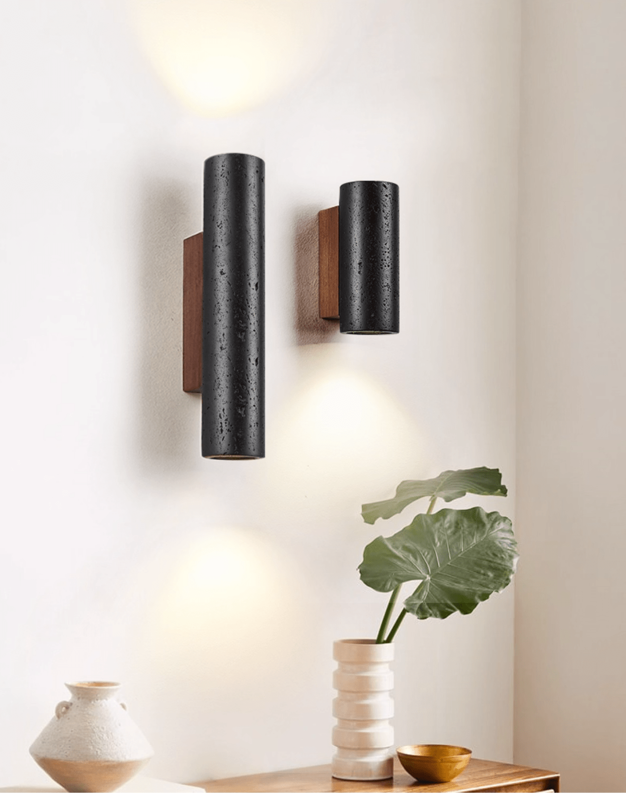 Lendis Noir Wall Sconce-Neutral Decor