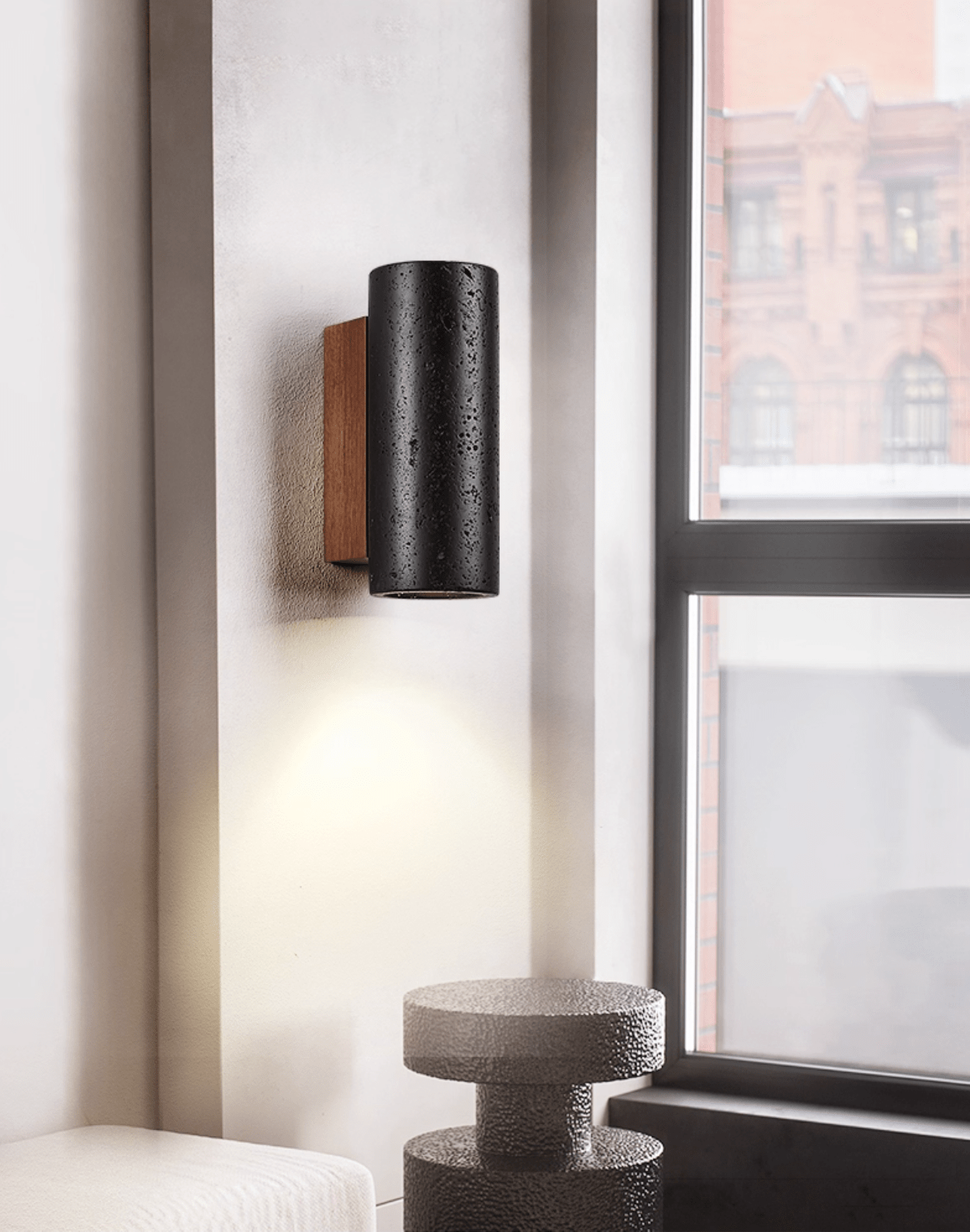 Lendis Noir Wall Sconce-Neutral Decor