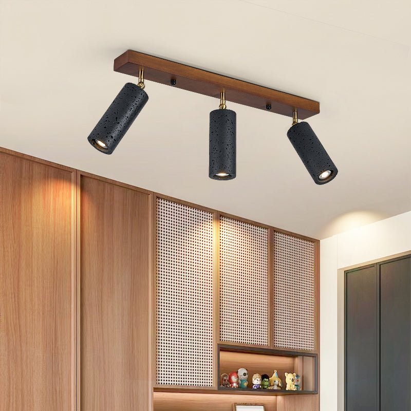 Hugo Black Travertine Trio Ceiling Spot-Neutral Decor
