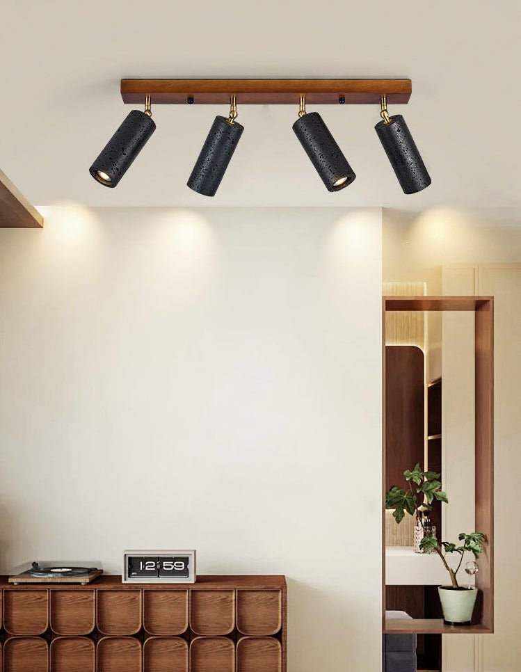 Hugo Black Travertine Trio Ceiling Spot-Neutral Decor