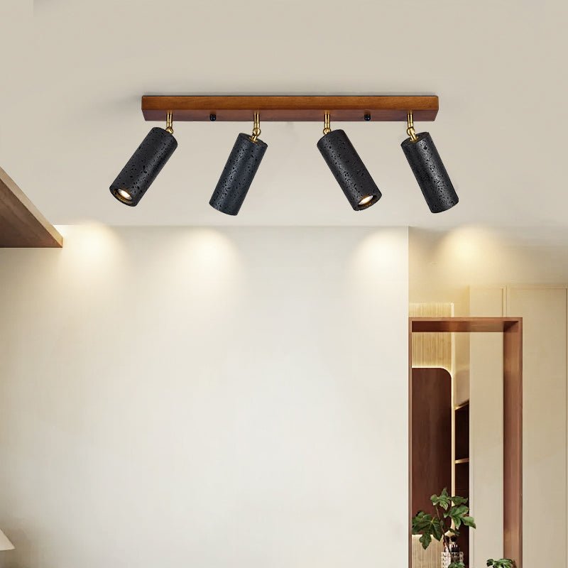 Hugo Black Travertine Trio Ceiling Spot-Neutral Decor