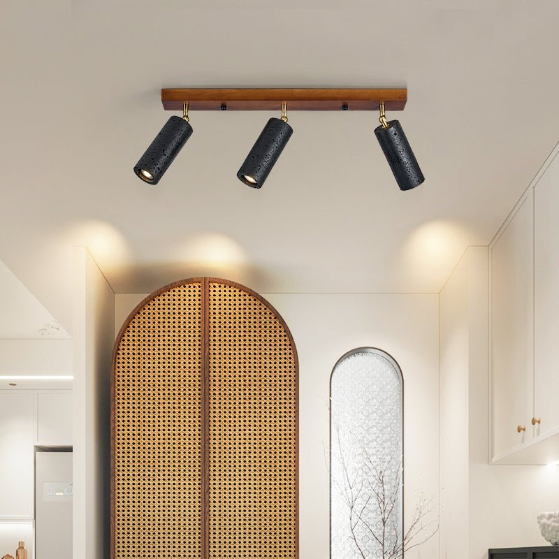 Hugo Black Travertine Trio Ceiling Spot-Neutral Decor