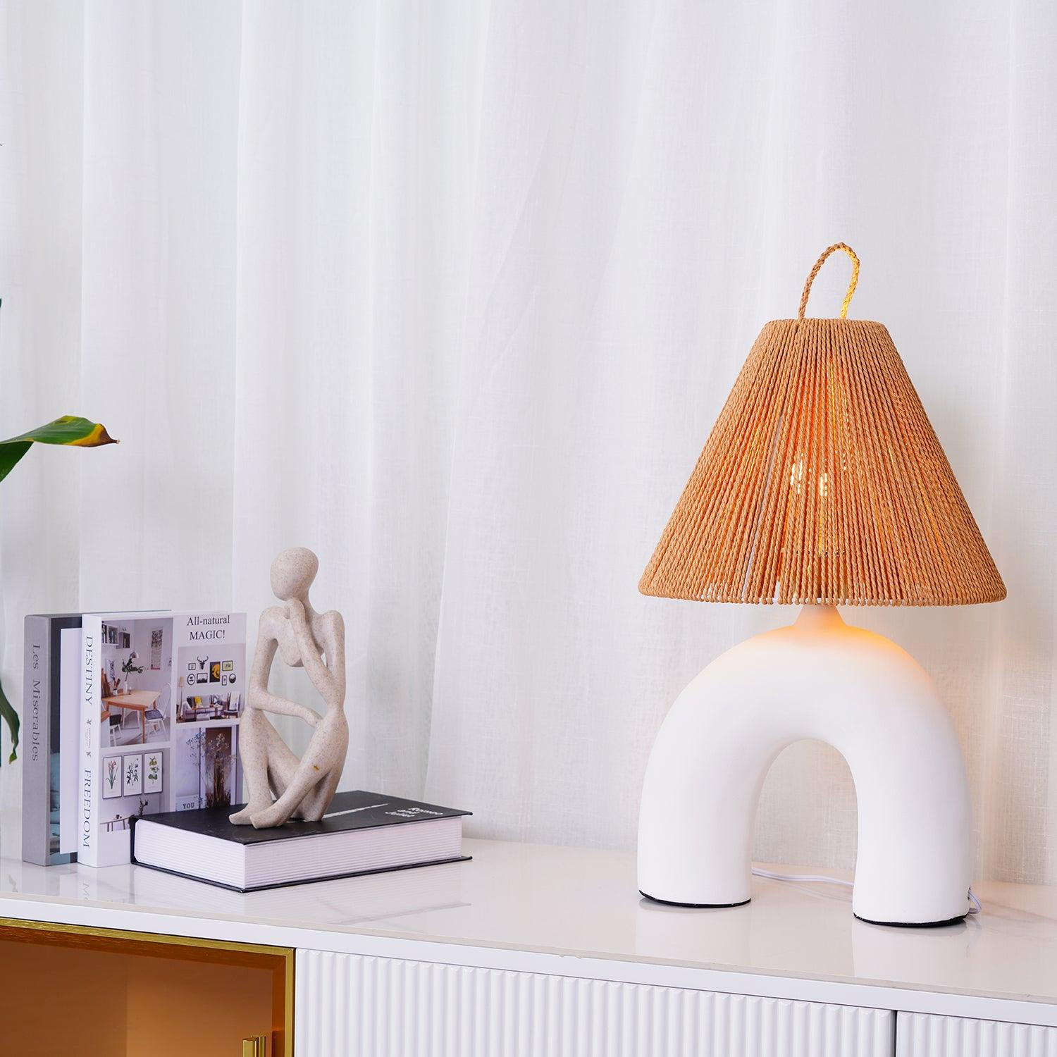 Dionian Ceramics Table Lamp-Neutral Decor