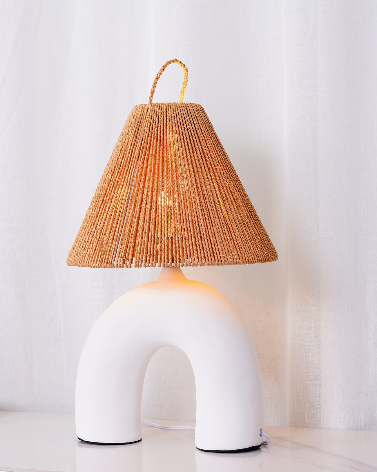 Dionian Ceramics Table Lamp-Neutral Decor