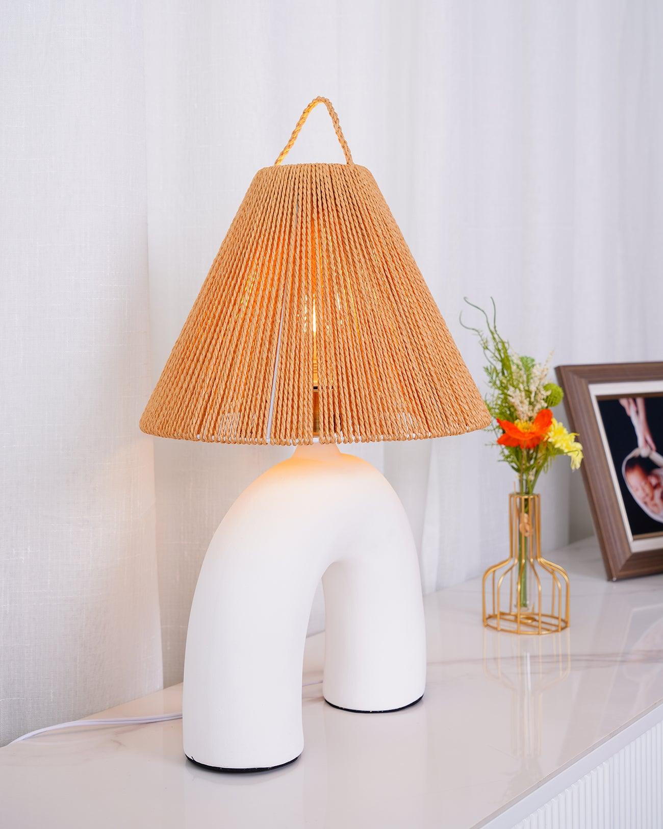 Dionian Ceramics Table Lamp-Neutral Decor