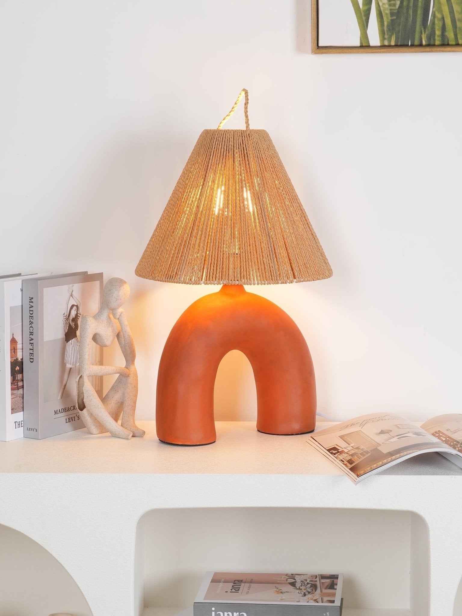 Dionian Ceramics Table Lamp-Neutral Decor