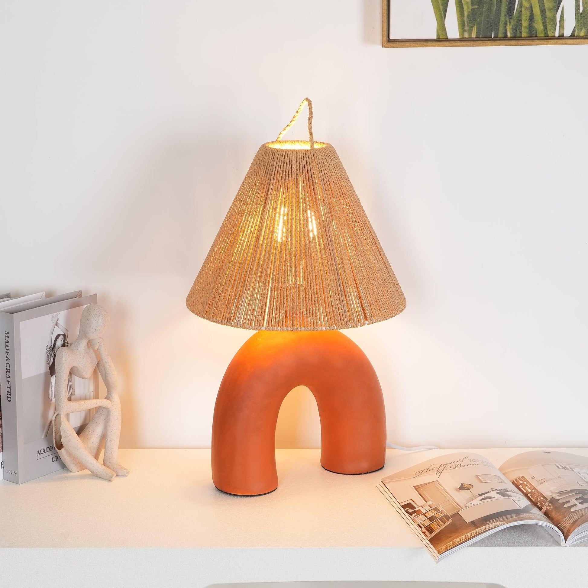 Dionian Ceramics Table Lamp-Neutral Decor