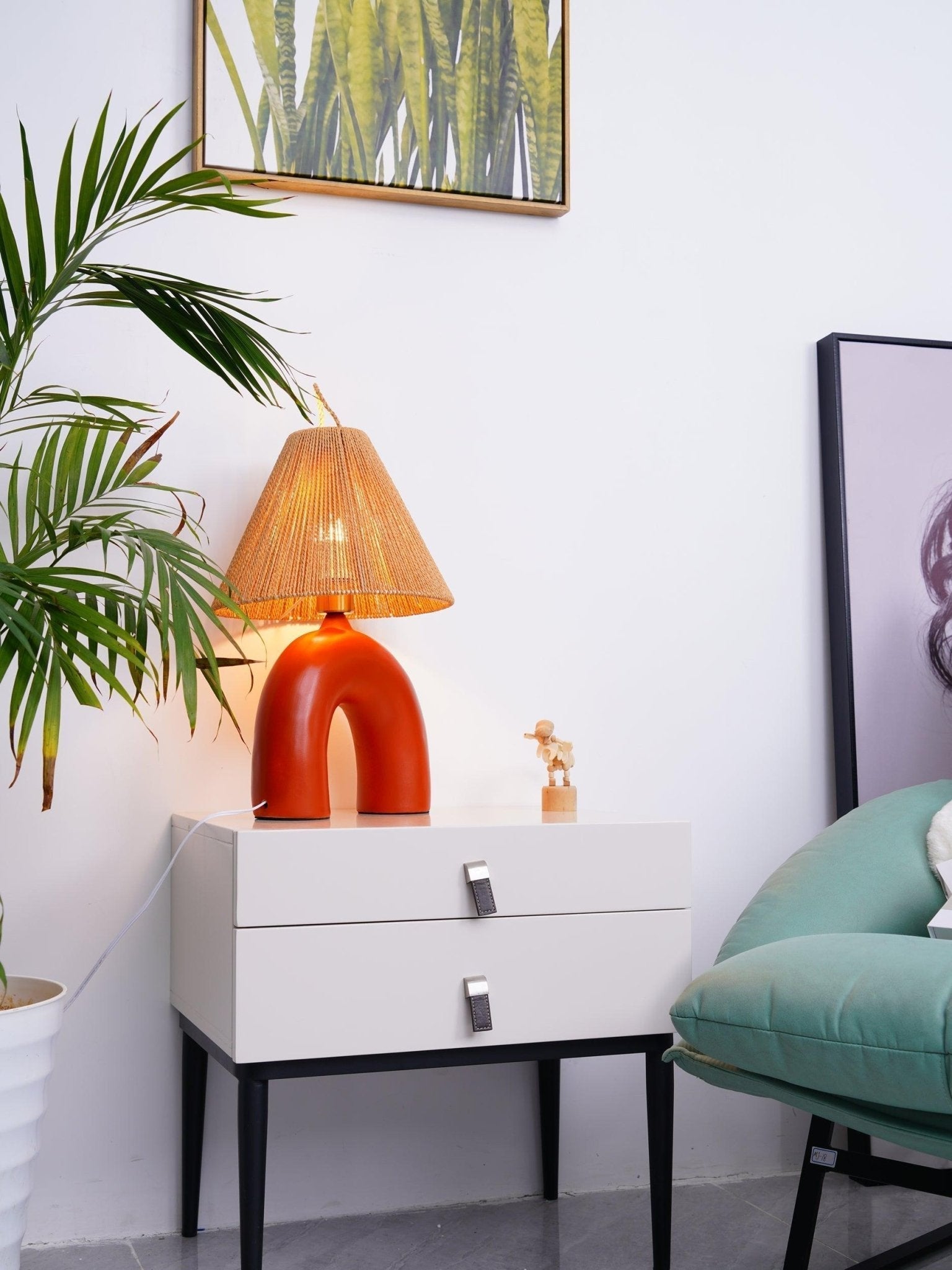 Dionian Ceramics Table Lamp-Neutral Decor