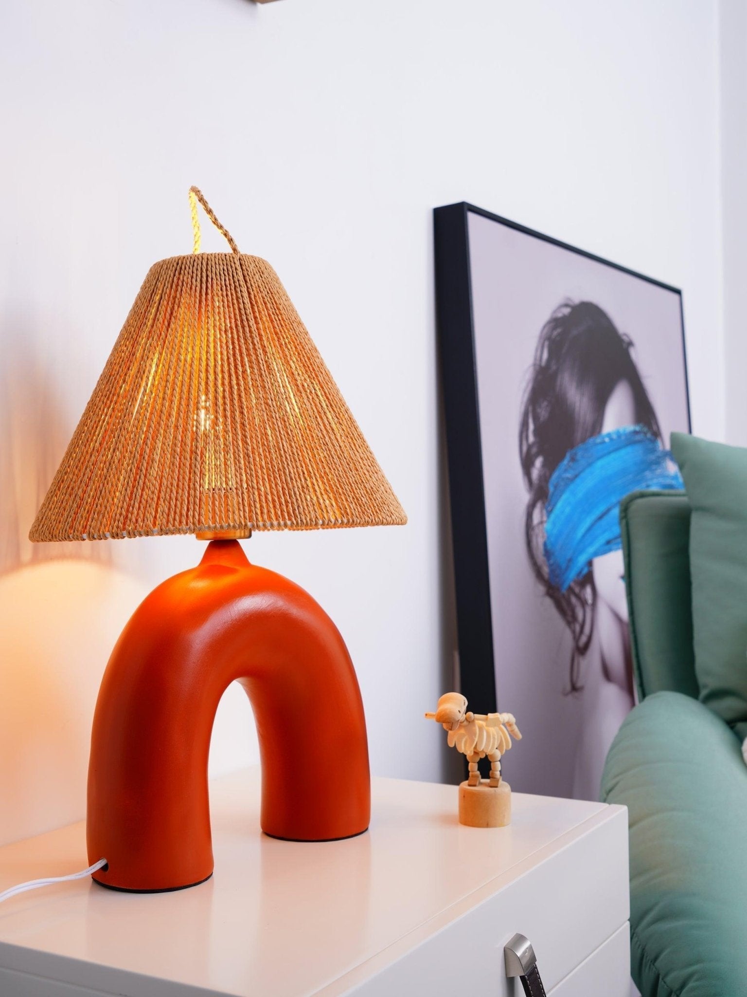 Dionian Ceramics Table Lamp-Neutral Decor