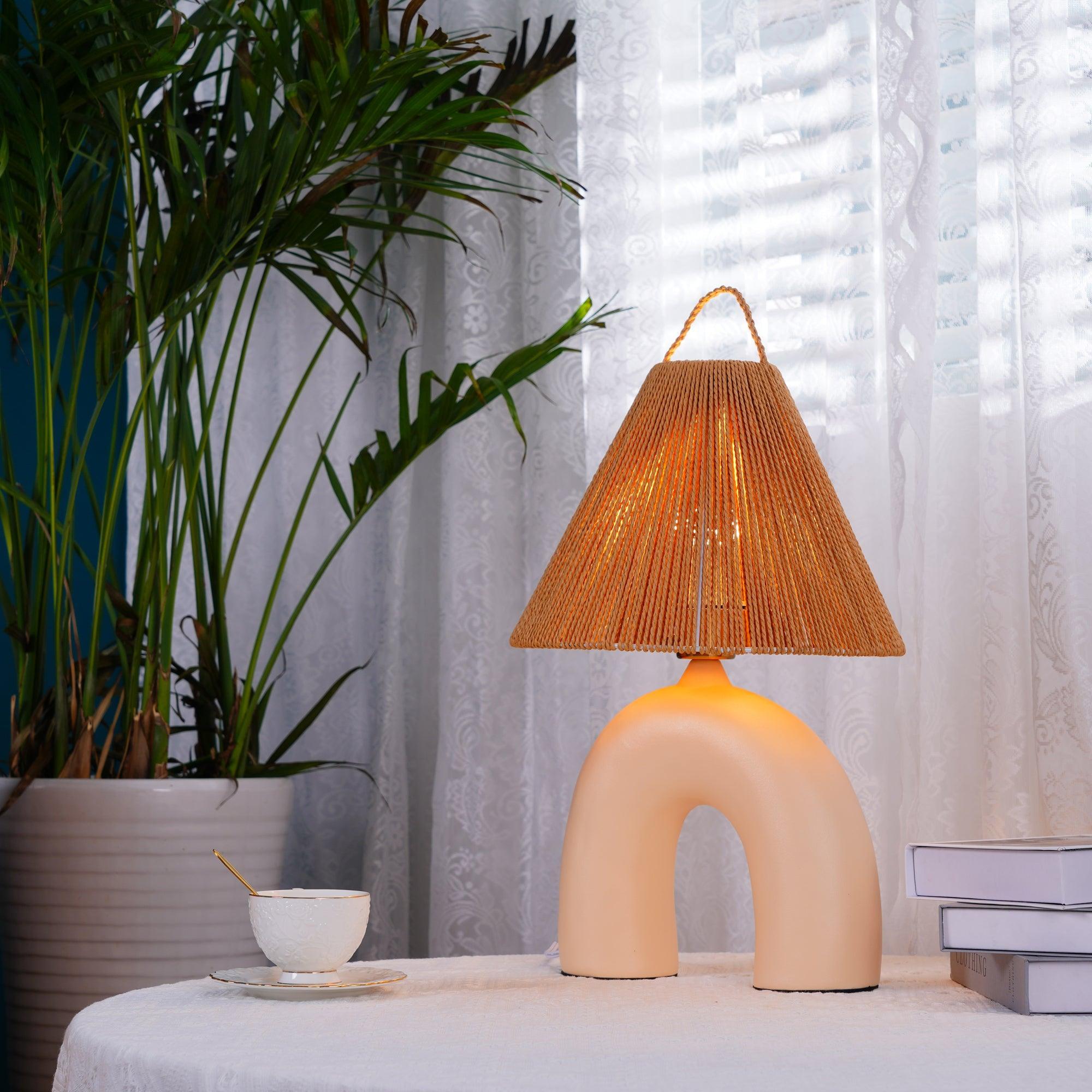 Dionian Ceramics Table Lamp-Neutral Decor