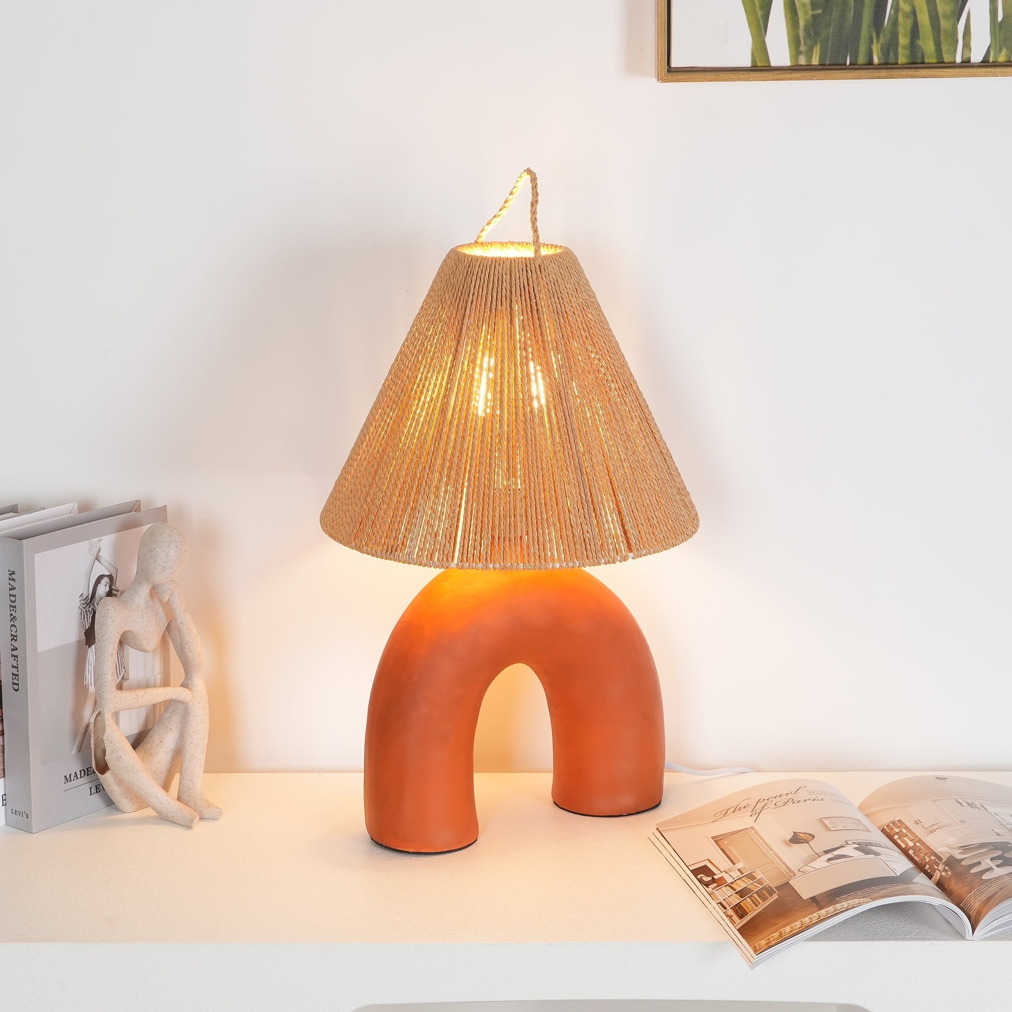 Dionian Ceramics Table Lamp-Neutral Decor