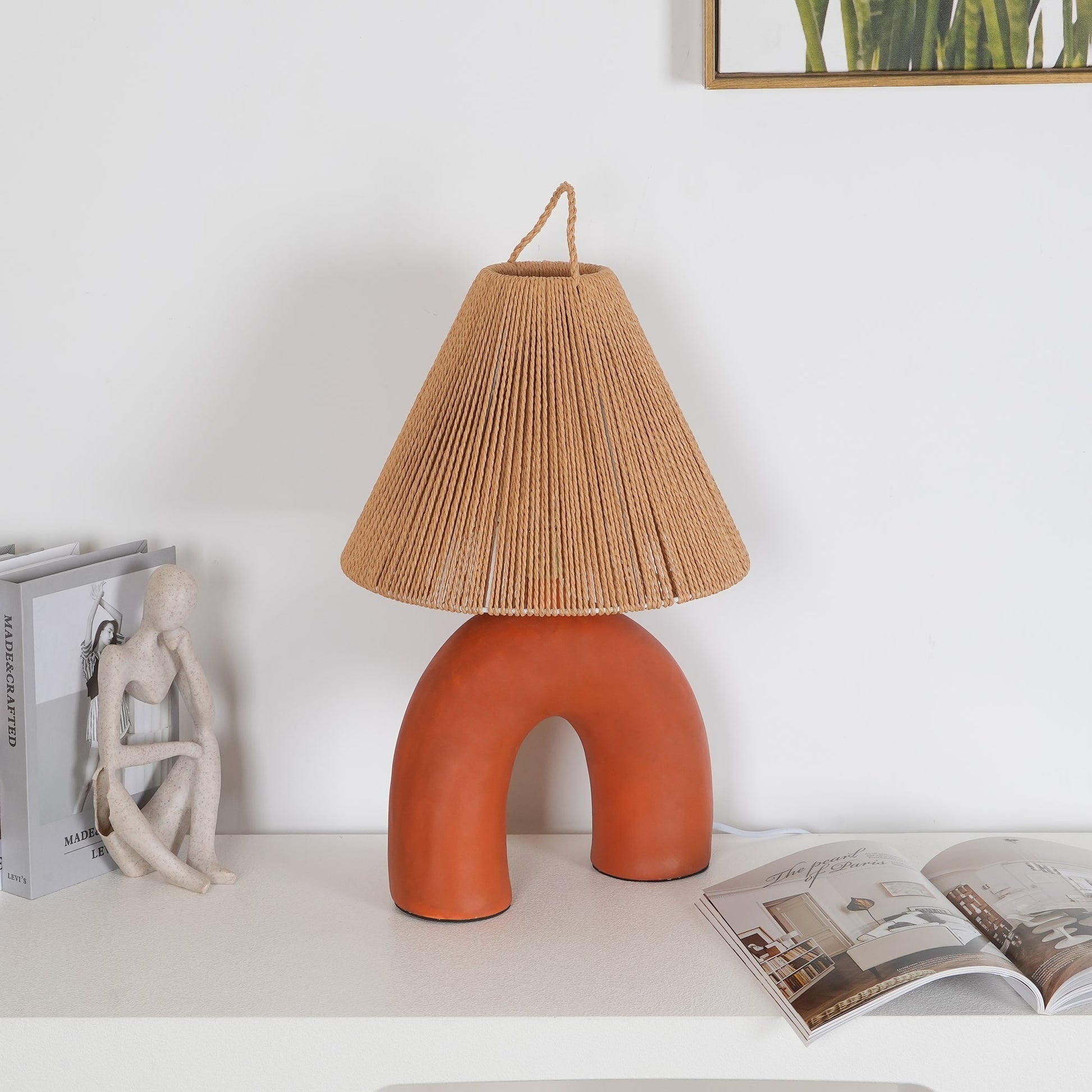 Dionian Ceramics Table Lamp-Neutral Decor