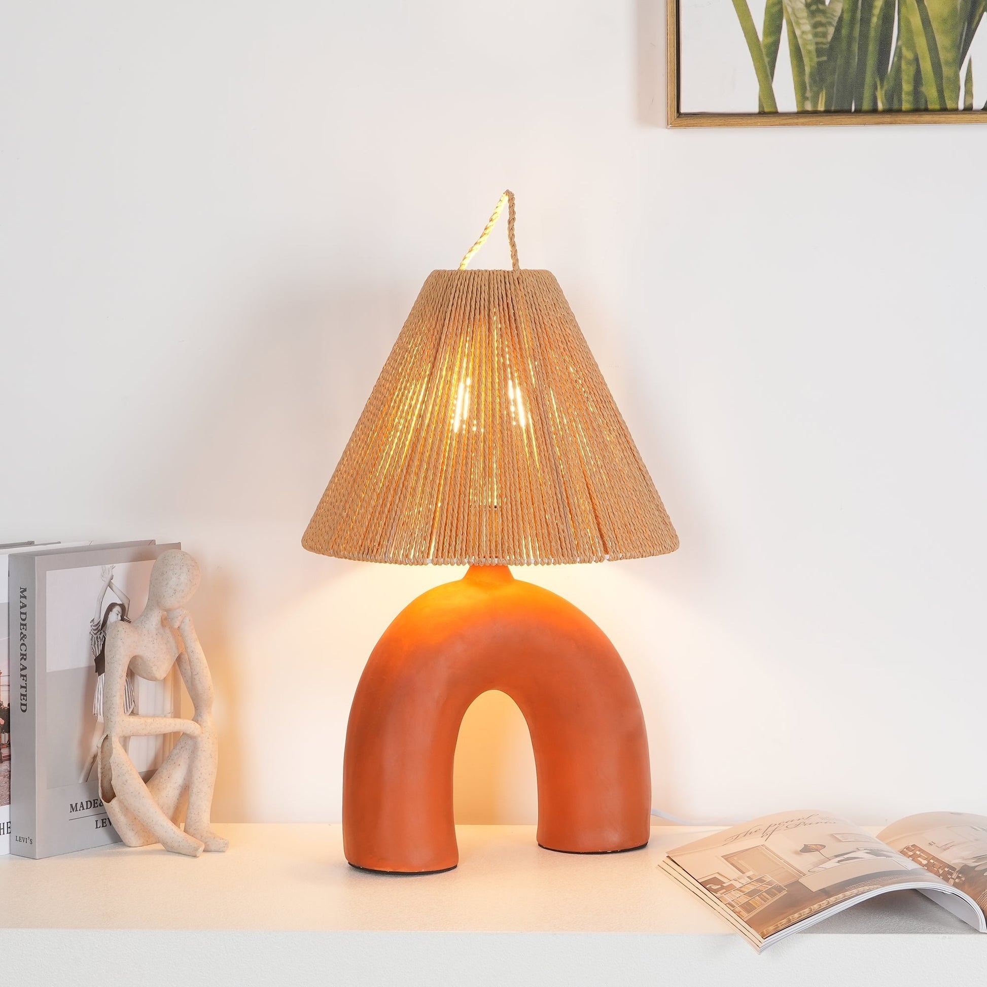 Dionian Ceramics Table Lamp-Neutral Decor