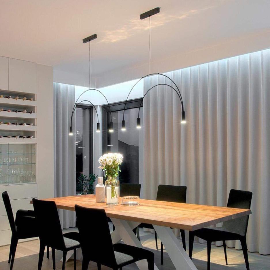 Noriel Pendant Lamp Overlapping Cylinder Minimalist Dining Room-Neutral Decor