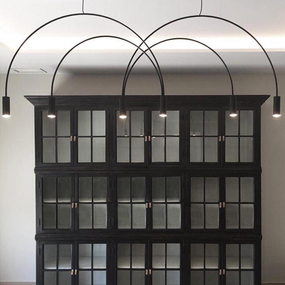 Noriel Pendant Lamp Overlapping Cylinder Minimalist Dining Room-Neutral Decor