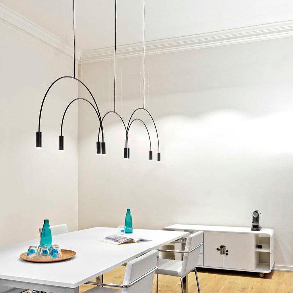 Noriel Pendant Lamp Overlapping Cylinder Minimalist Dining Room-Neutral Decor