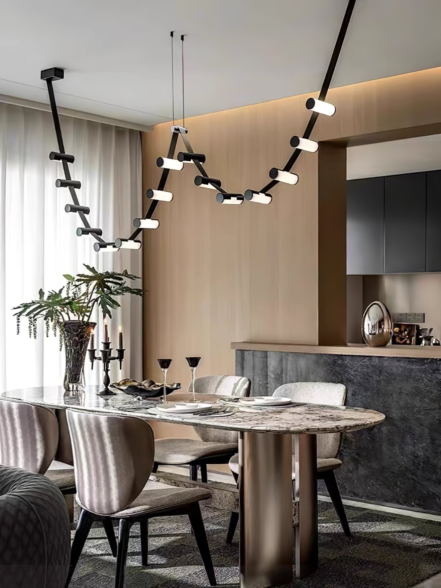 Flexura Modular Track Pendant Light-Neutral Decor