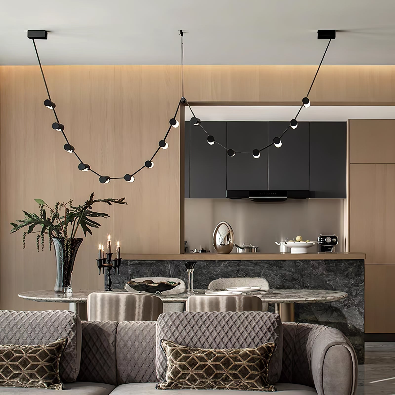Flexura Modular Track Pendant Light-Neutral Decor