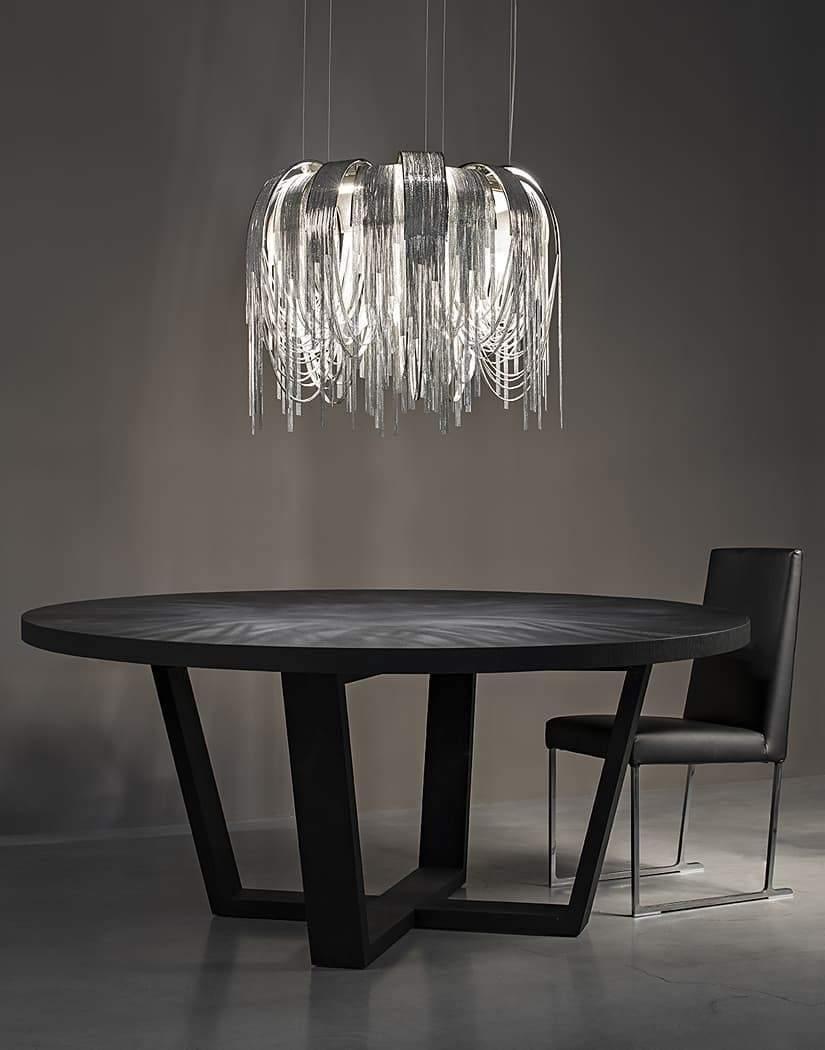 Tarien Chandelier Layered Chain Nickel Luxury-Neutral Decor