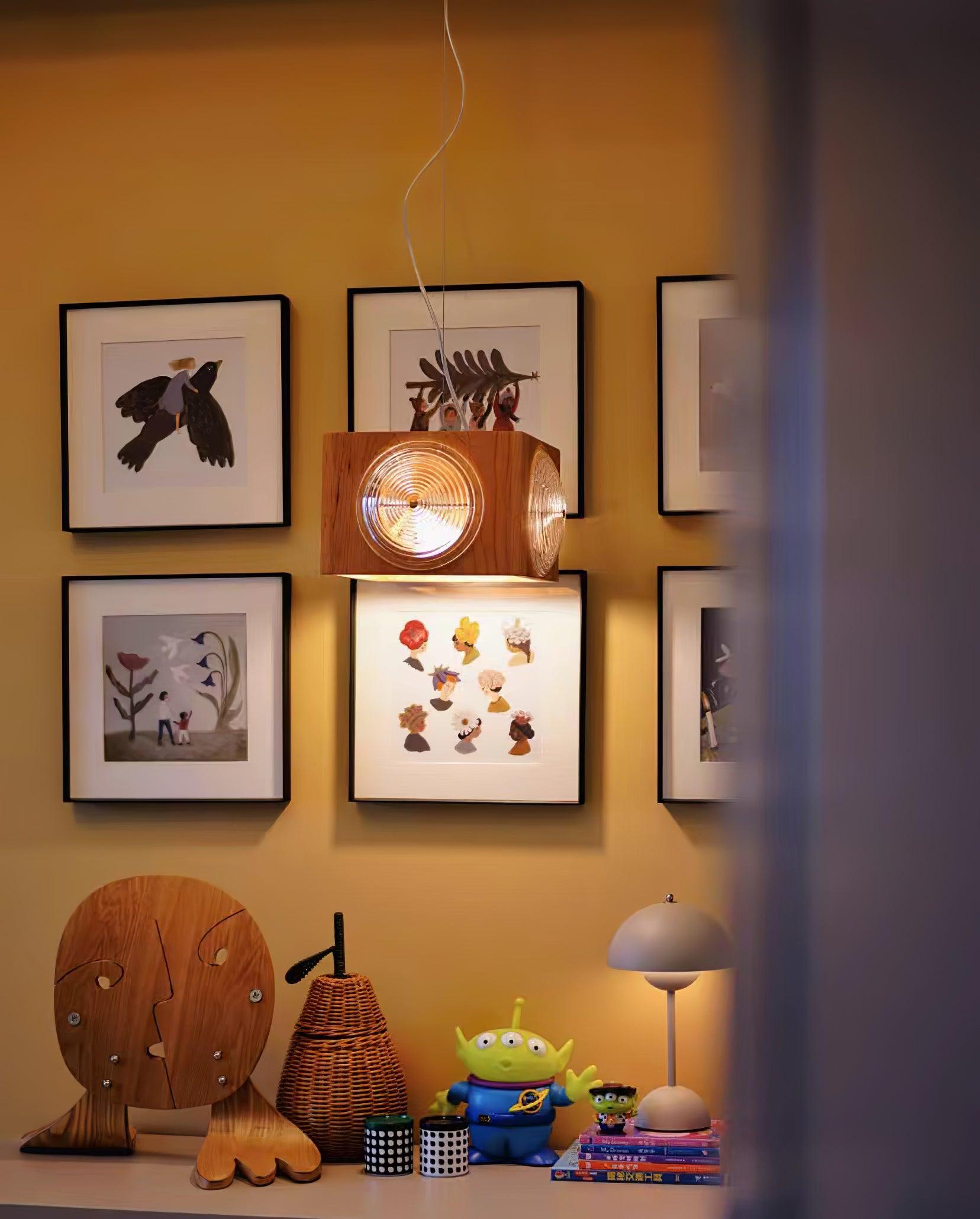 Allaeira Premium Nordic Art Wood Pendant Lamp-Neutral Decor