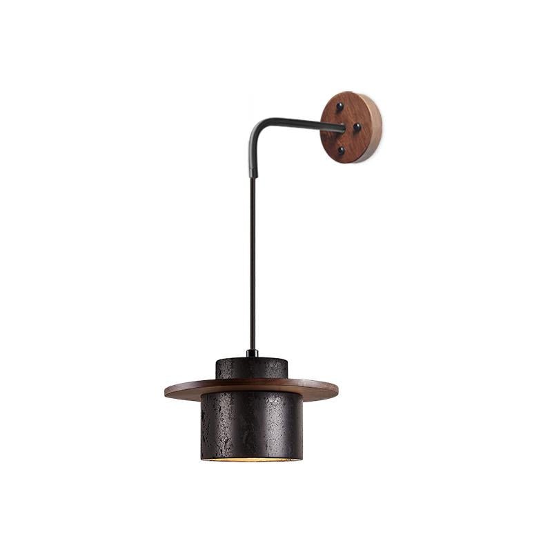 Vedr Modern Black Travertine Wall Light-Neutral Decor