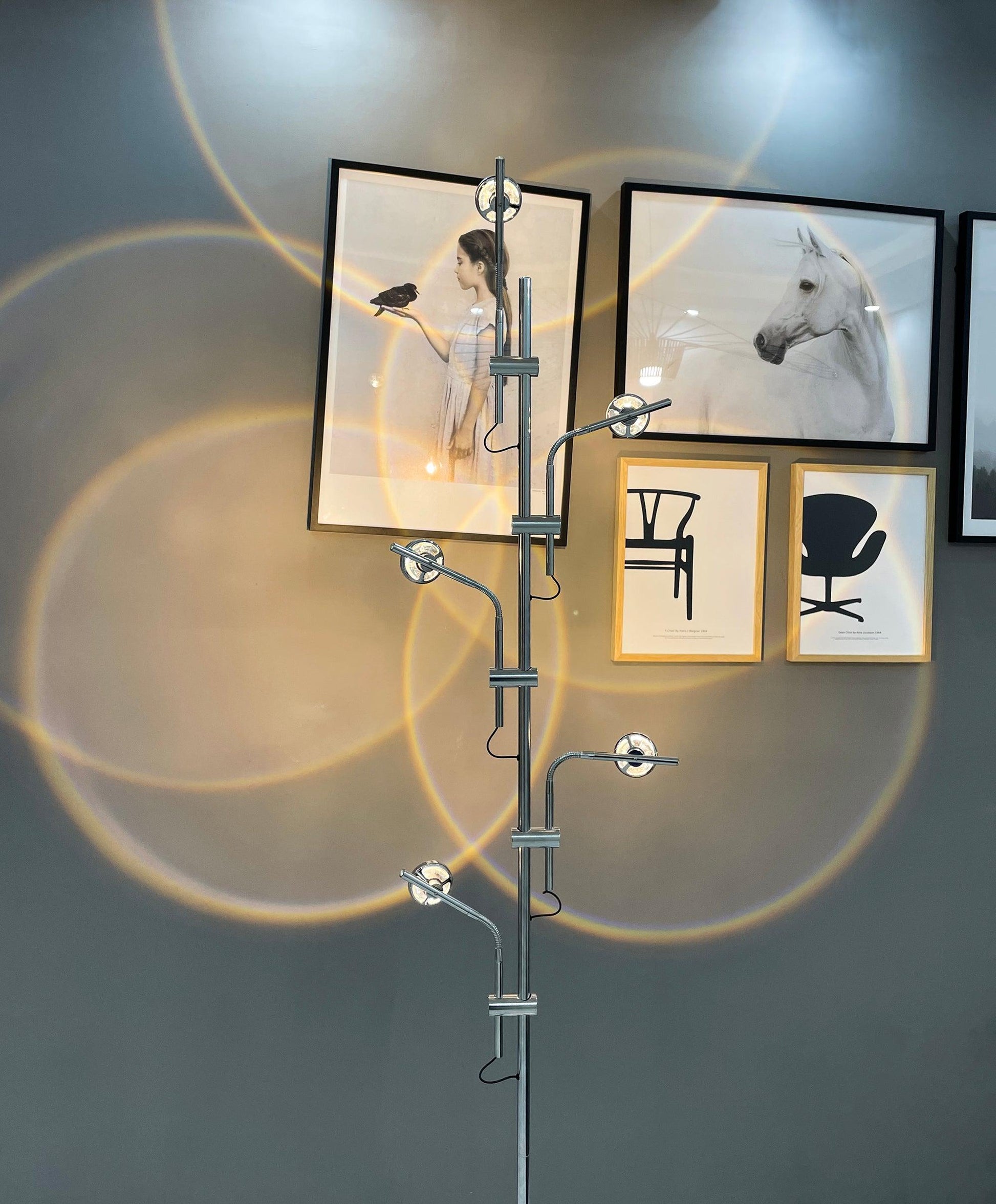 Receiv Steel Floor Lamp-Neutral Decor