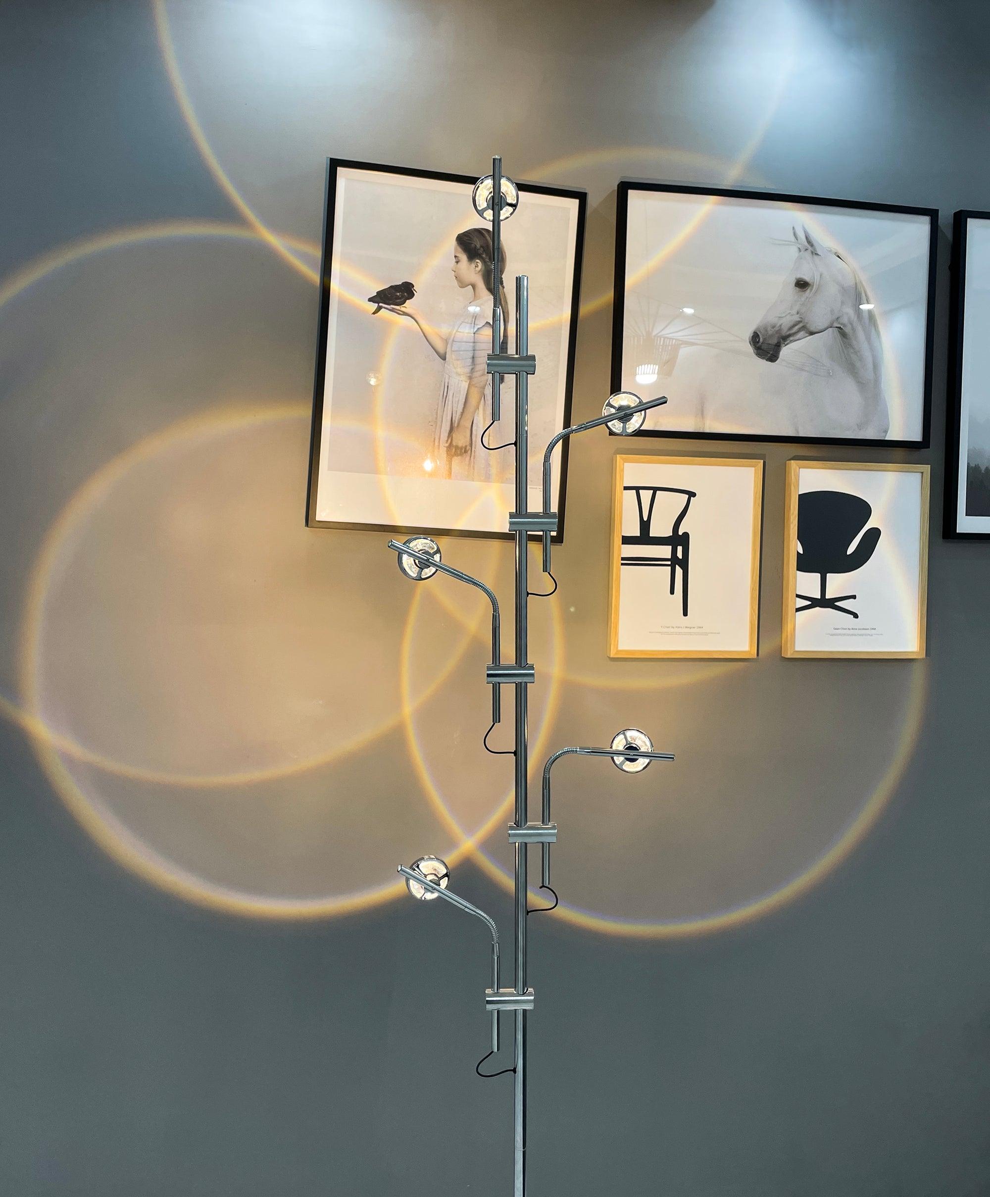 Receiv Steel Floor Lamp-Neutral Decor