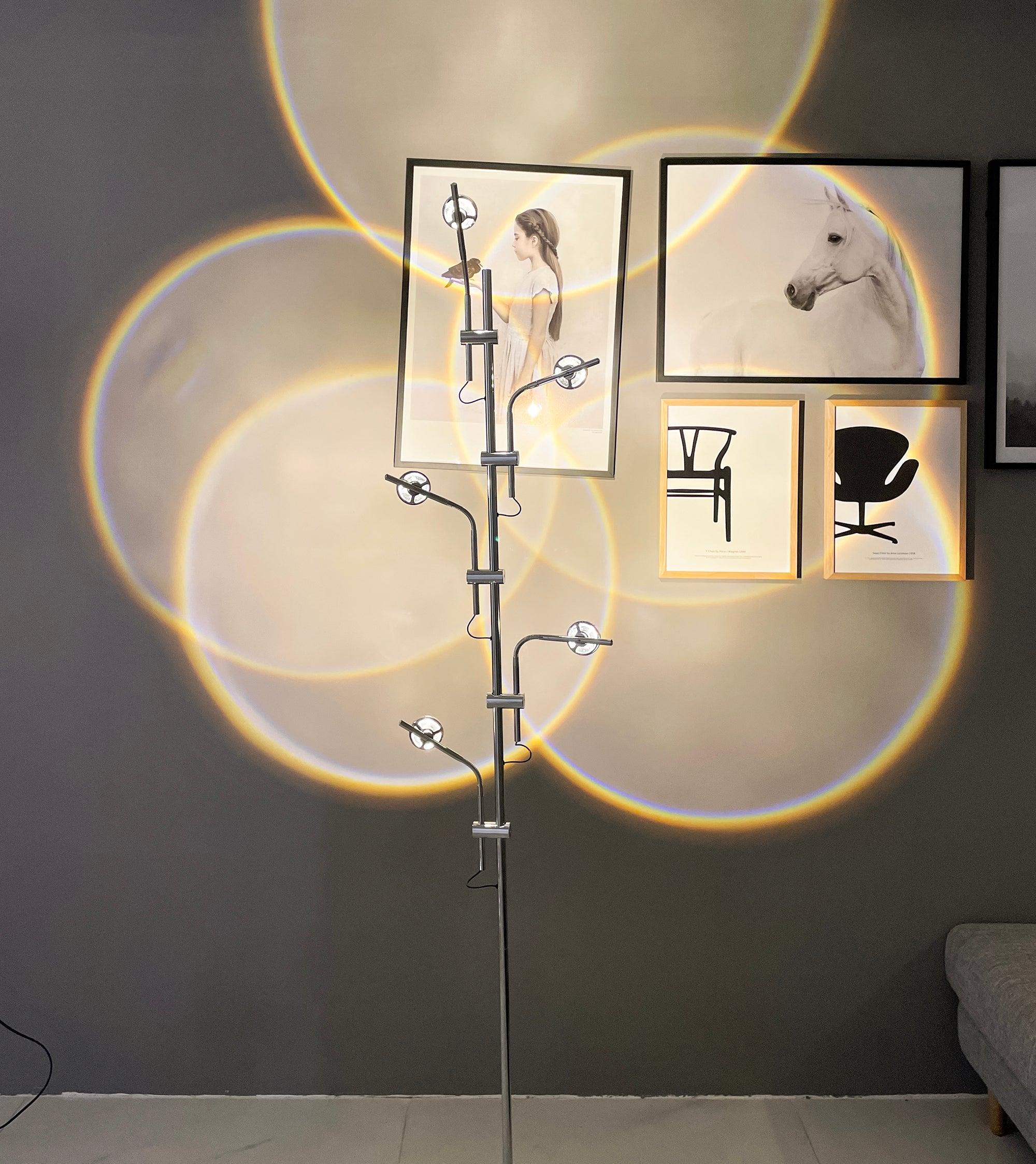 Receiv Steel Floor Lamp-Neutral Decor