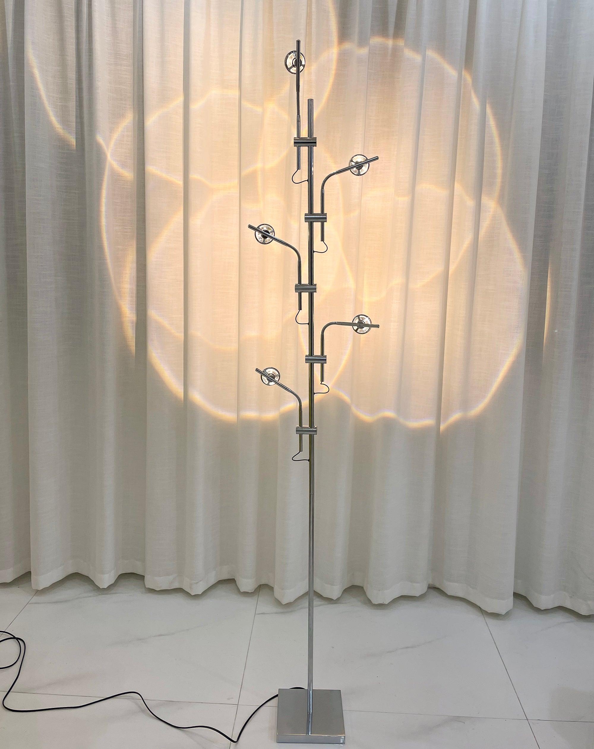 Receiv Steel Floor Lamp-Neutral Decor