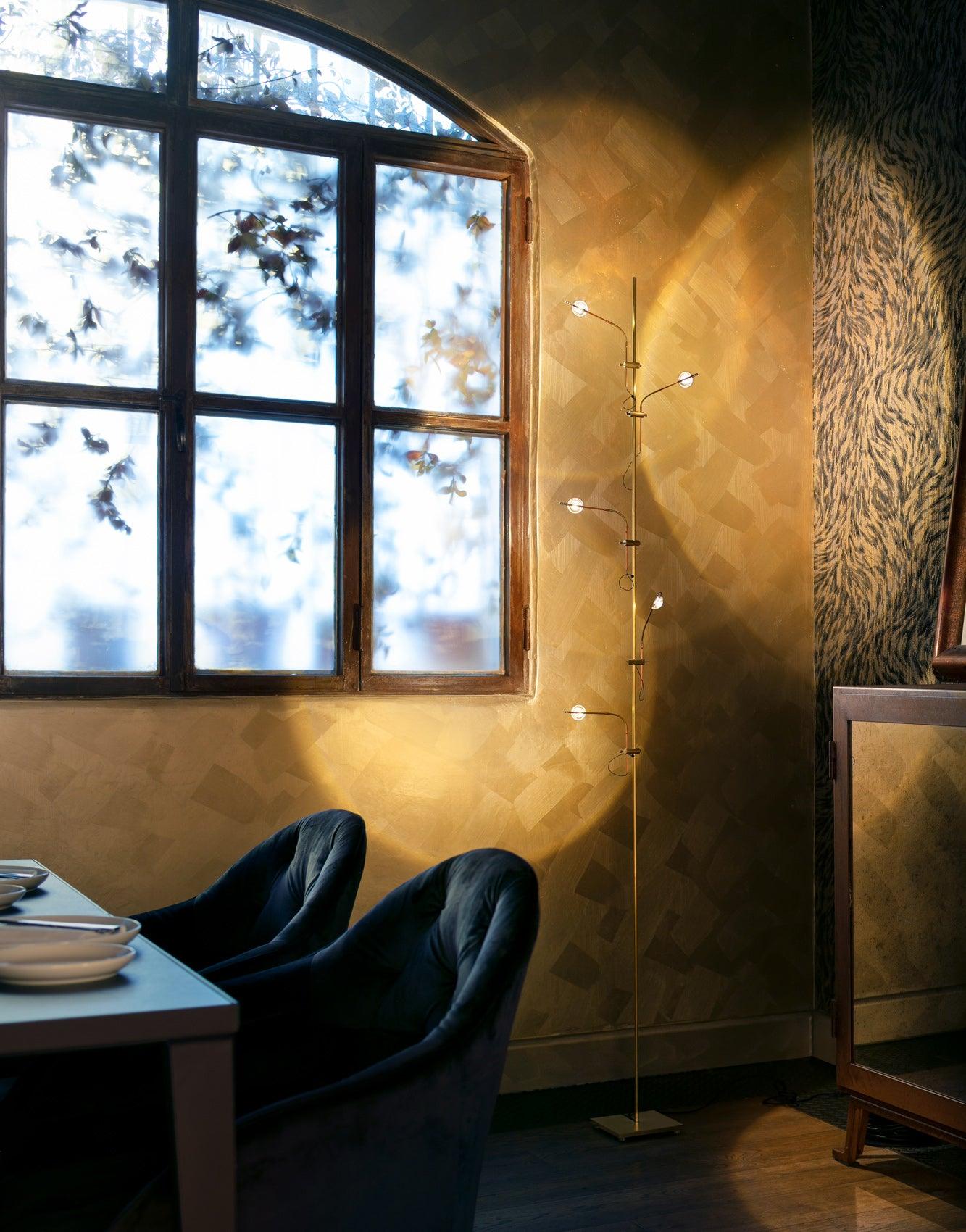 Receiv Steel Floor Lamp-Neutral Decor