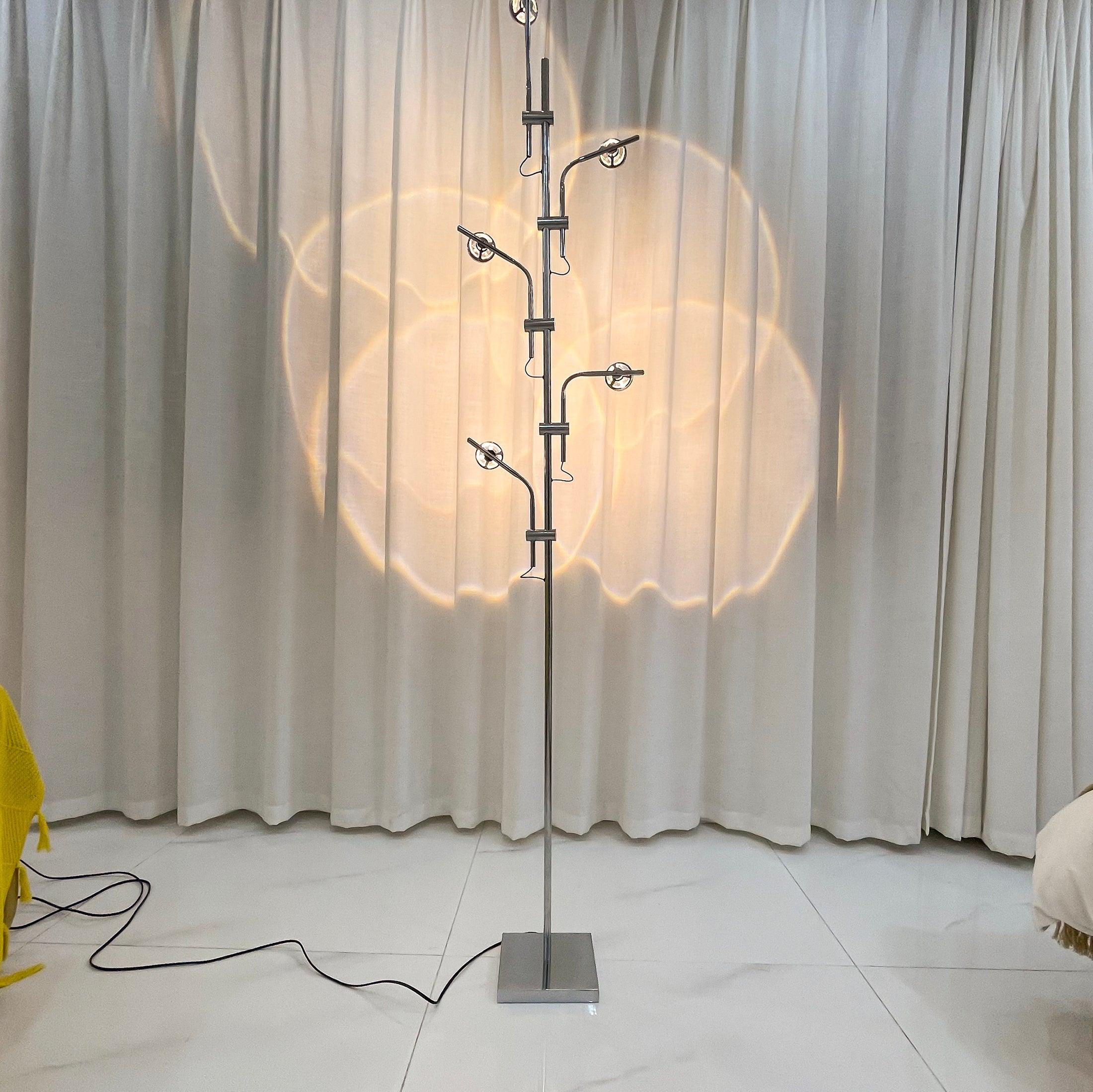 Receiv Steel Floor Lamp-Neutral Decor