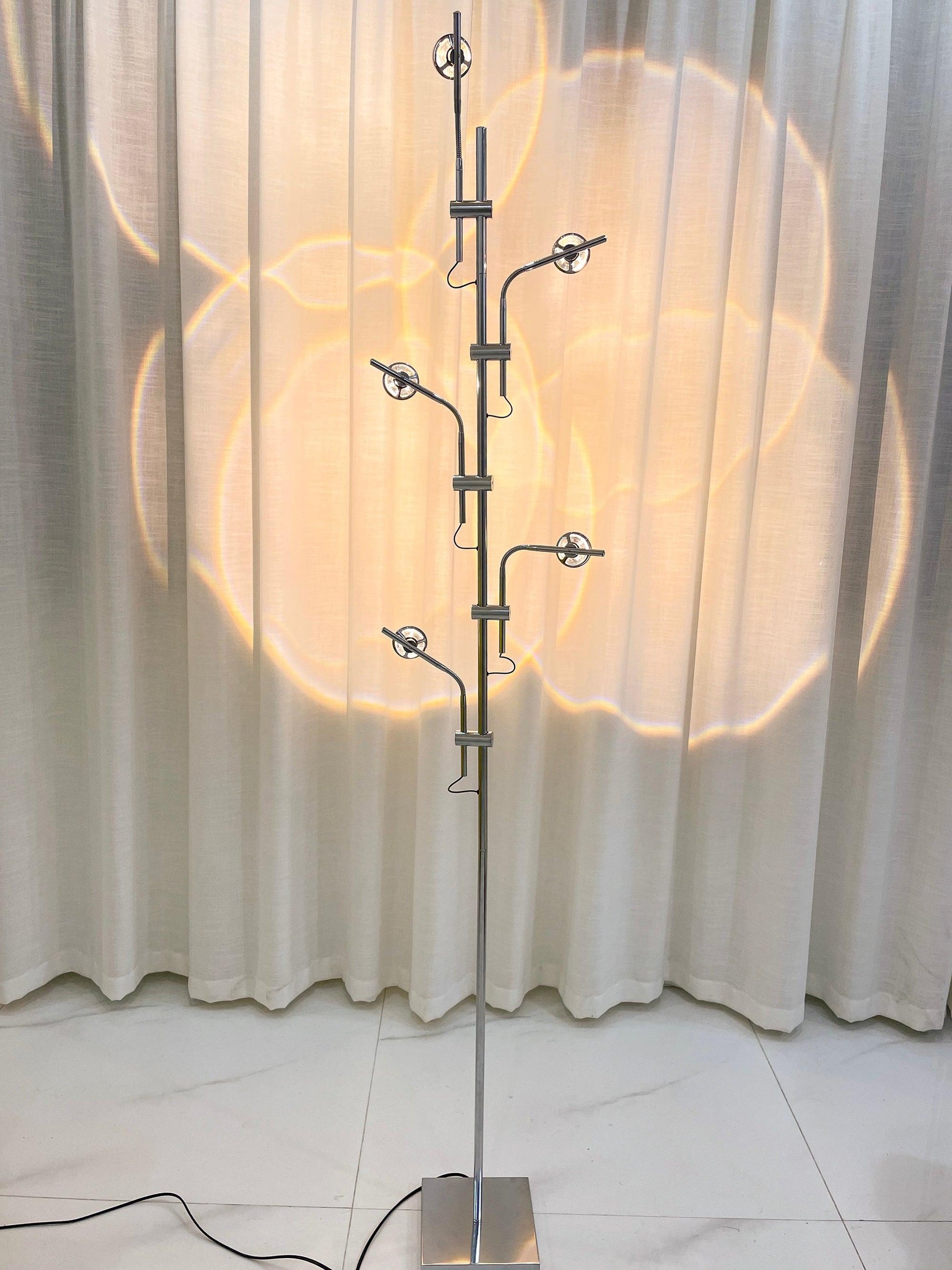 Receiv Steel Floor Lamp-Neutral Decor