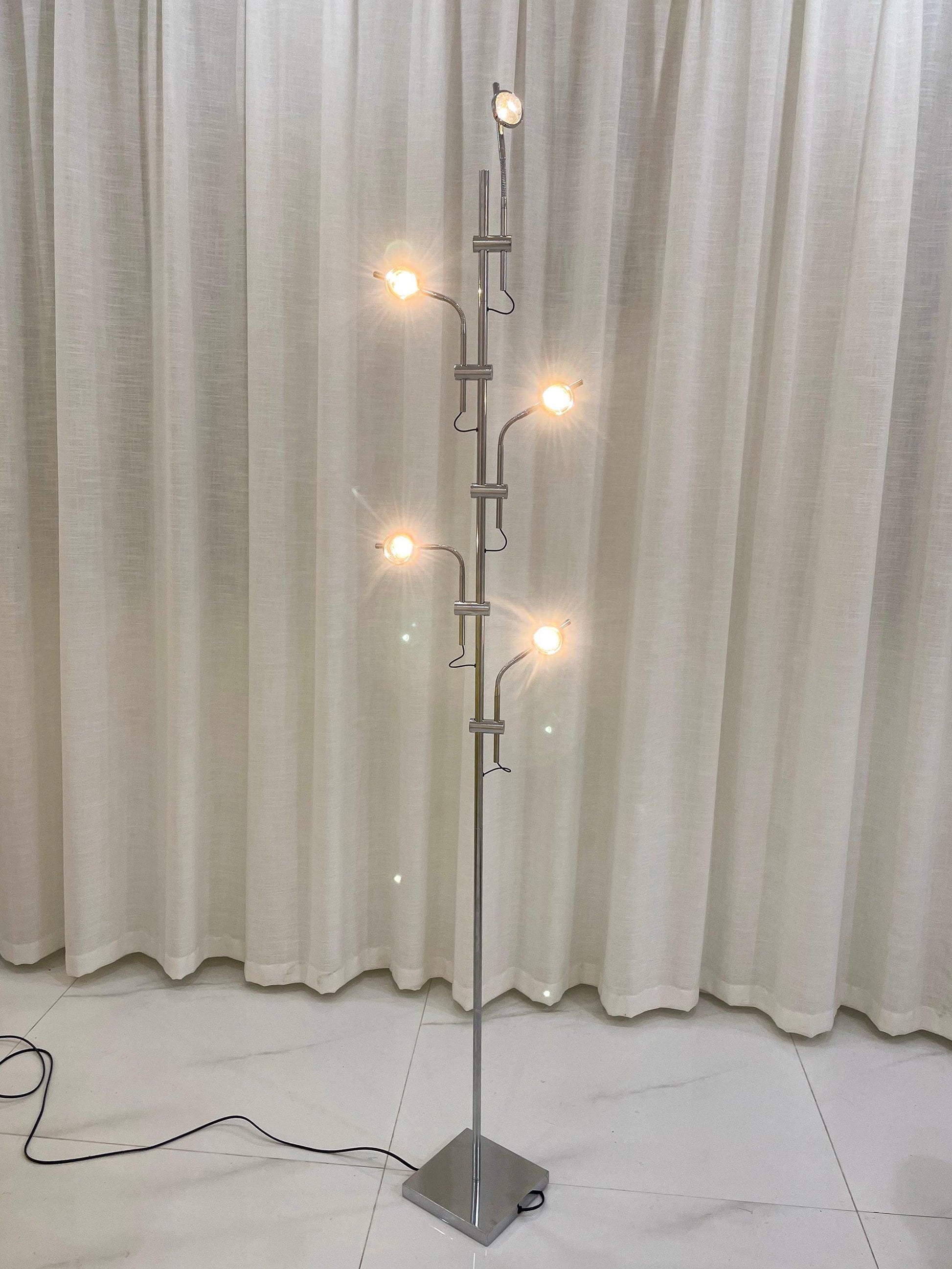 Receiv Steel Floor Lamp-Neutral Decor