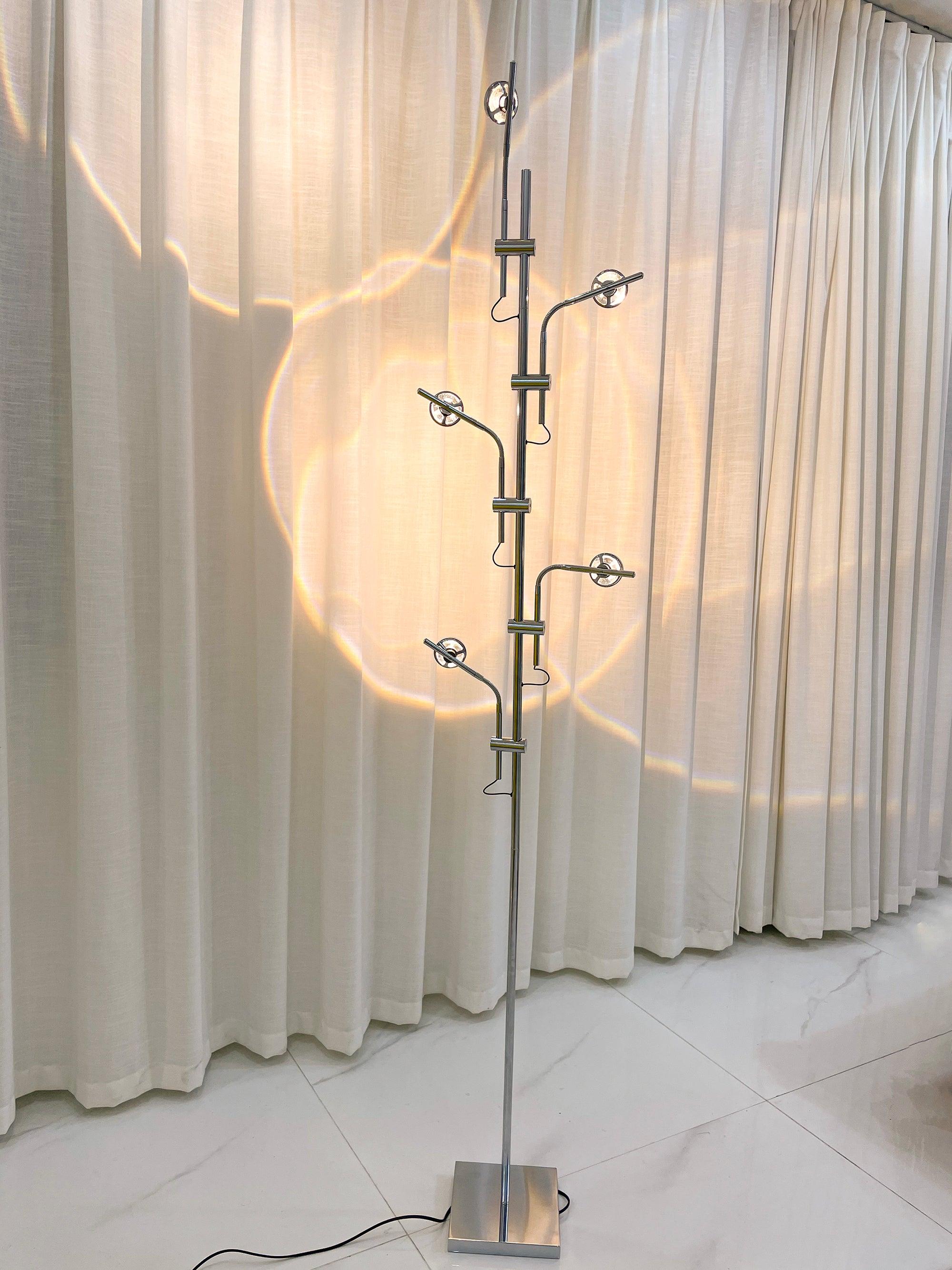 Receiv Steel Floor Lamp-Neutral Decor
