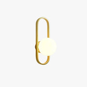 Valentina Modern Globe Bedside Wall Lamp Mount for Bedroom & Reading Room, Gold/Black - Neutral Decor
