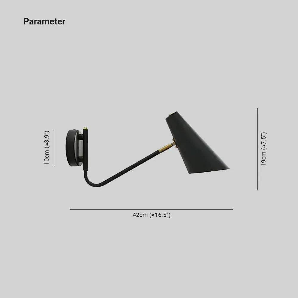 Epoch Rotatable Wall Lamp, Black & White & Gold, Bedroom - Neutral Decor