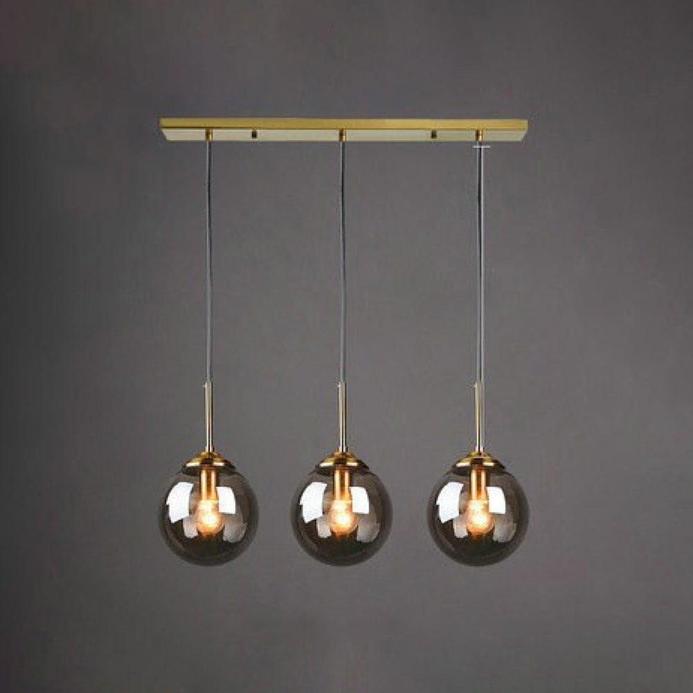 Valentina Designer Bubble Glass Pendant Light, Smoke/Clear/Amber - Neutral Decor