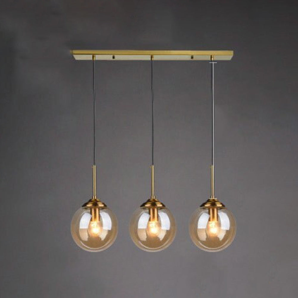 Valentina Designer Bubble Glass Pendant Light, Smoke/Clear/Amber - Neutral Decor