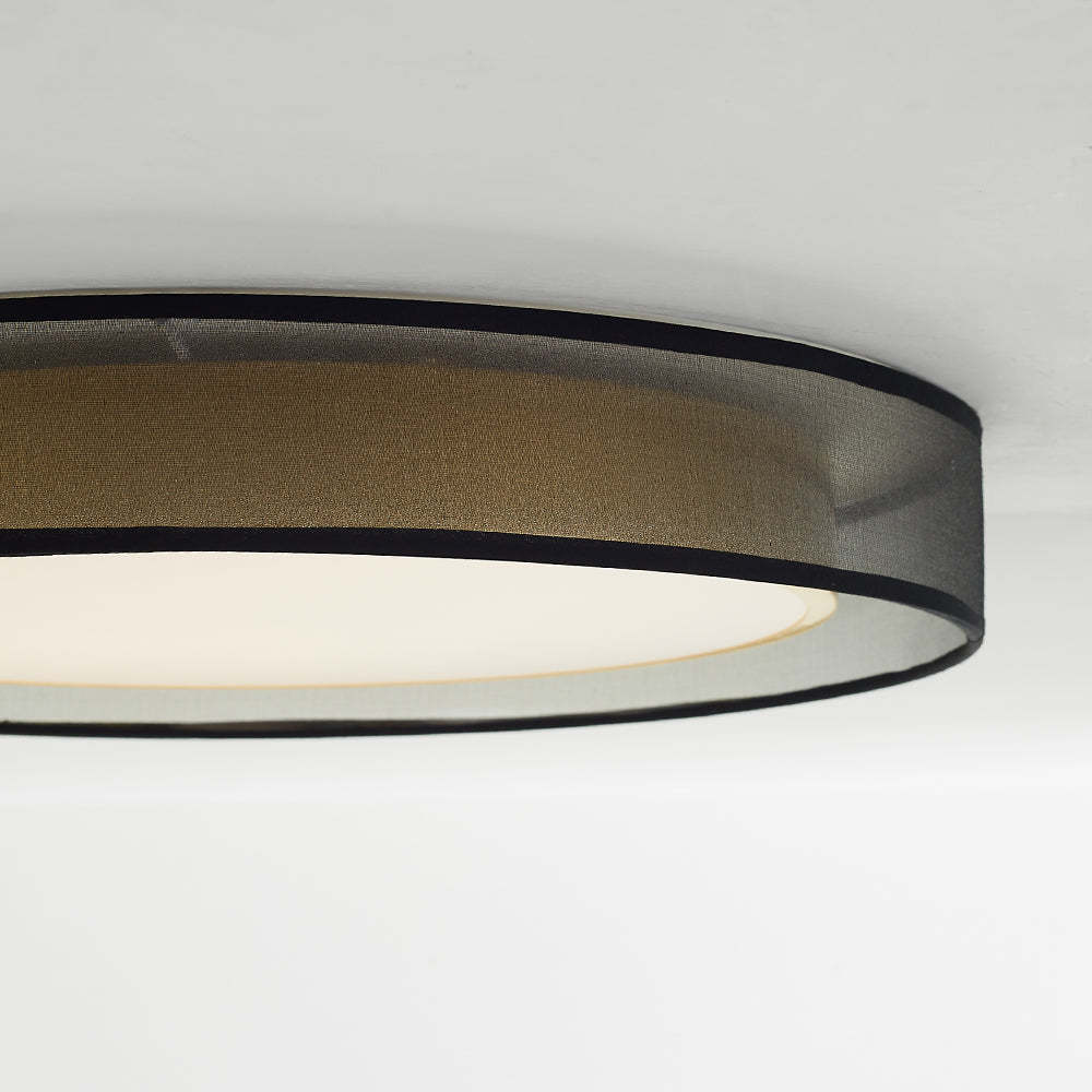 Arisha Nordic Modern Round LED Flush Mount Ceiling Light, Gold Copper - Neutral Decor