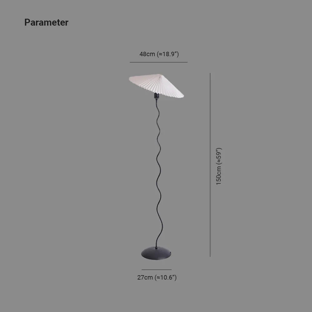 Ritta Modern Mushroom Fabric Led Floor Lamp - Neutral Decor