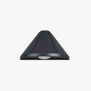 Ray Modern Cone Metal Outdoor Wall Lamp, Black - Neutral Decor