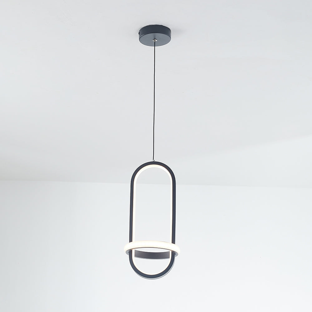 Arisha Modern Minimalist LED Ring Pendant Light Bedsides - Neutral Decor