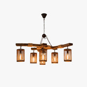 Epoch Retro LED Chandelier Wood Restaurant/Living Room/Bar - Neutral Decor